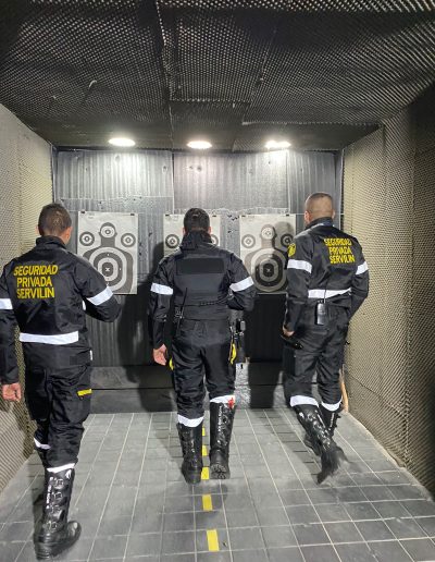 Práctica en polígono de seguridad
