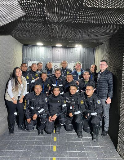 Ejercicio en polígono de seguridad